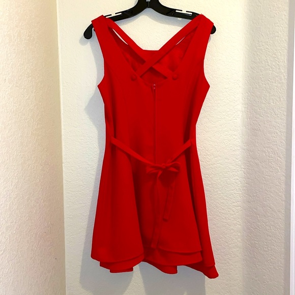 RAMPAGE Strappy Vintage 90s Pin Up Baby Doll Skater Tuxedo Mini Skirt Dress Y2K - Picture 5 of 12